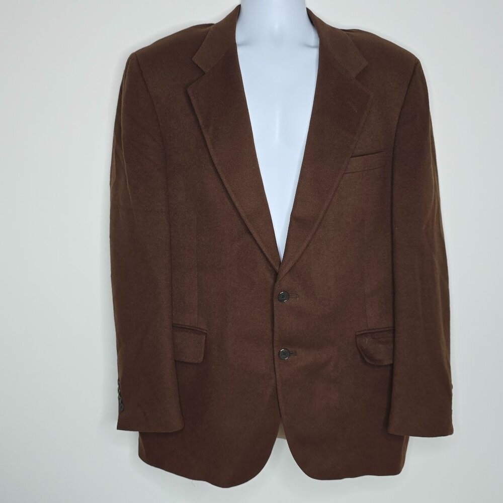 Alfani Uomo Mens Blazer Sport Coat Two Button Casual Jacket 43L‎ 100% Cashmere